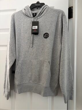 New Balance Gray Pullover Hoodie with Small Chest Logo